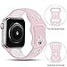 SVISVIPA Sport Bands Compatible for Apple Watch Bands 38mm/40mm/41mm/42mm-Series 10,Soft Silicone Sport Women Men Replacement Strap Compatible with iWatch Series 11/10/9/8/7/6/5/4/3 Ultra 2 SE,Pink White