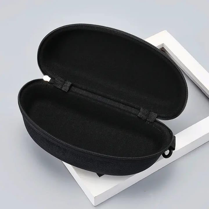 Image of AT TECH Zipper Cases /Cover /Pouch /Box For Sunglasses, Goggles, Eyewear, Glares, Speactacles. (Qty. 2 pcs.) (Black)