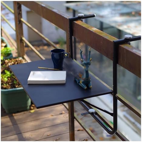 Adjustable Outdoor Indoor Hanging Table - Wall-Mounted Bar Table for Balcony & Garden - Wrought Iron & 304 Stainless Steel - Perfect for Coffee & Dining