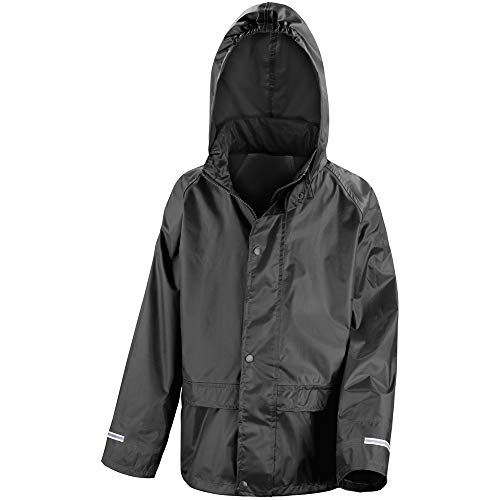 Result Core Childrens/Kids Unisex Junior Rain Suit Jacket And Trousers Set (5-6) (Navy Blue) #TOP3