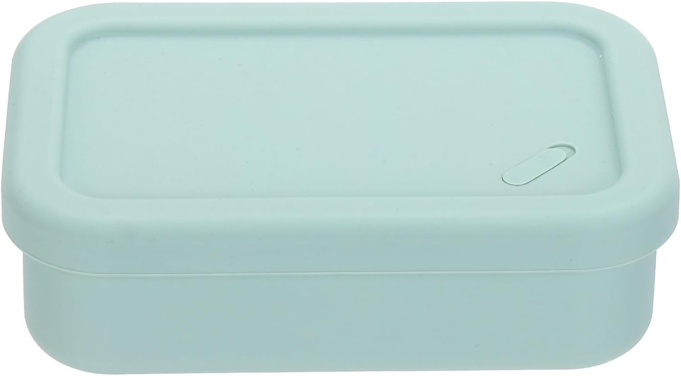 PATIKIL Leakproof Travel Soap Case, Silicone Travel Soap Container with Draining Layer Portable Bar Soap Holder for Bathroom Camping Gym, Green
