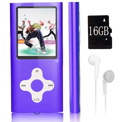 Image of Mp3 Player,Music Player with a 16 GB Memory Card Portable Digital Music Player /Video /Voice Record /FM Radio /E-Book Reader /Photo Viewer /1.8 LCD