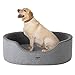 Feandrea Hundebett, Hundekorb, Wendekissen, 92 x 72 x 28 cm, grau PGW33GG