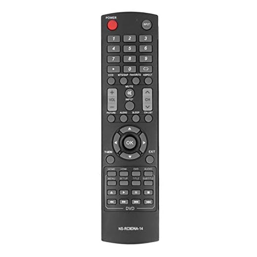 TV-fjärrkontroll, 10 m avstånd TV-fjärrkontroll Slitstark för Ns-20ed310na15 för INSIGNIA LCD-TV