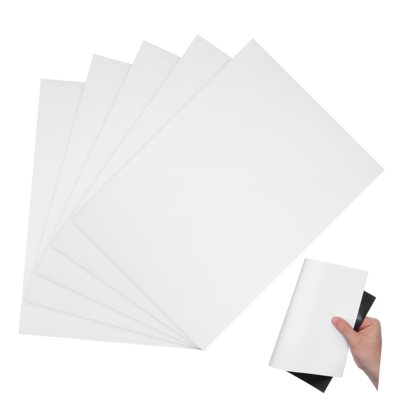 DOITOOL Feuilles Magnétiques Imprimables pour Étiquettes 10 Feuilles Souples Adaptées Large Gamme D'applications