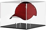 Acrylic Hat Display Case - Baseball Football Cap Display Stand - UV Protection Hat Cabinet Protection Storage Cover
