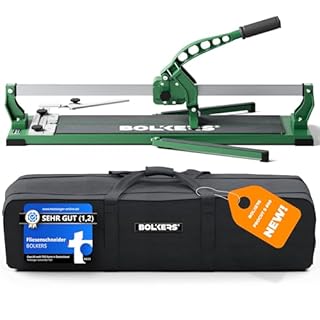 BOLKERS® ProCut S 600 Tile Cutter - Tile Cutters for Ceramic Tiles - 600mm Cutting Length - Precise Tiles Cutter Thanks to Tungsten Carbide with Ball Bearing with Magnetic Breaking Punch