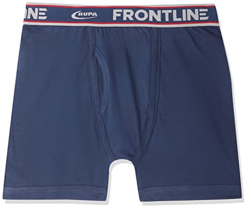 Image of Rupa Frontline Men's Cotton Trunks (890397845089) (Plain Lg Drawer -NY Blue-80)