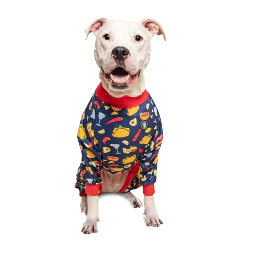 Pittie Clothing Pit Bull Pajamas for Dog, Full Coverage Onesie for Pitbull Pajamas for Dogs Doggie Pjs Dog Pitbull Outfit Dog Pajamas Clothes Medium Large XL XXL Breed