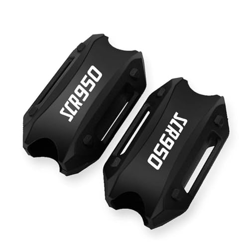 Stoßfängerschutzblock FÜR yama&ha SCR950 SCR 950 25MM Motor Stoßstange Schutz Block(Black)