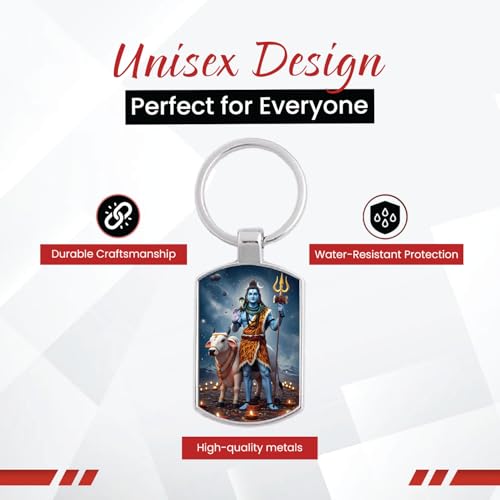 Image of Stylish Metal Keychains with Permanent Glossy Print - Inspirational Quotes & Spiritual Designs - Perfect Key chains for loved ones, Personal Use, Gifts & Return Gifts
