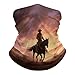 VTCTOASY Cowboy West Neck Gaiter Personalized Soft Windproof Face Covers Cozy Winter Neck Warmer Gator Scarfs Multipurpose Fashion Breathable Bandana Face Mask Scarf for Adult