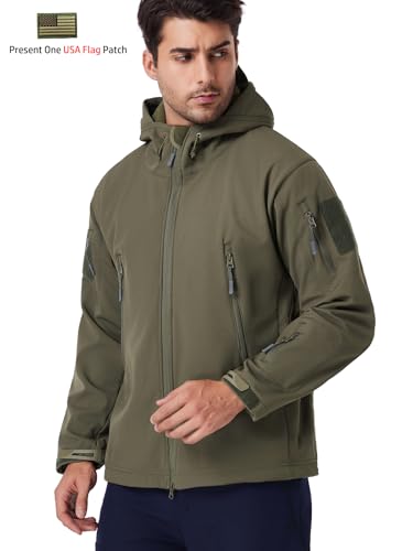 ReFire Gear Men's Army Special Ops Military Tactical Jacket Softshell Fleece Hooded Outdoor Coat4