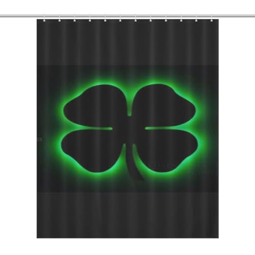 Rideau de douche trèfle à quatre feuilles 152x183 cm en polyester imperméable - 7