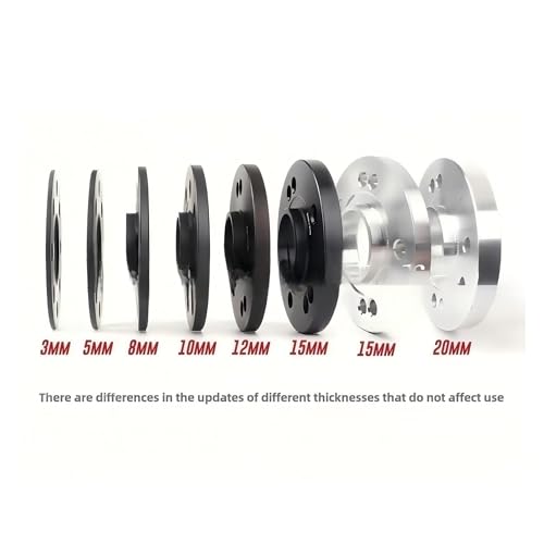 Entretoises de roue hubcentriques 5x108 5mm résolvant le jeu mécanique de moyeu 60.1 - 6