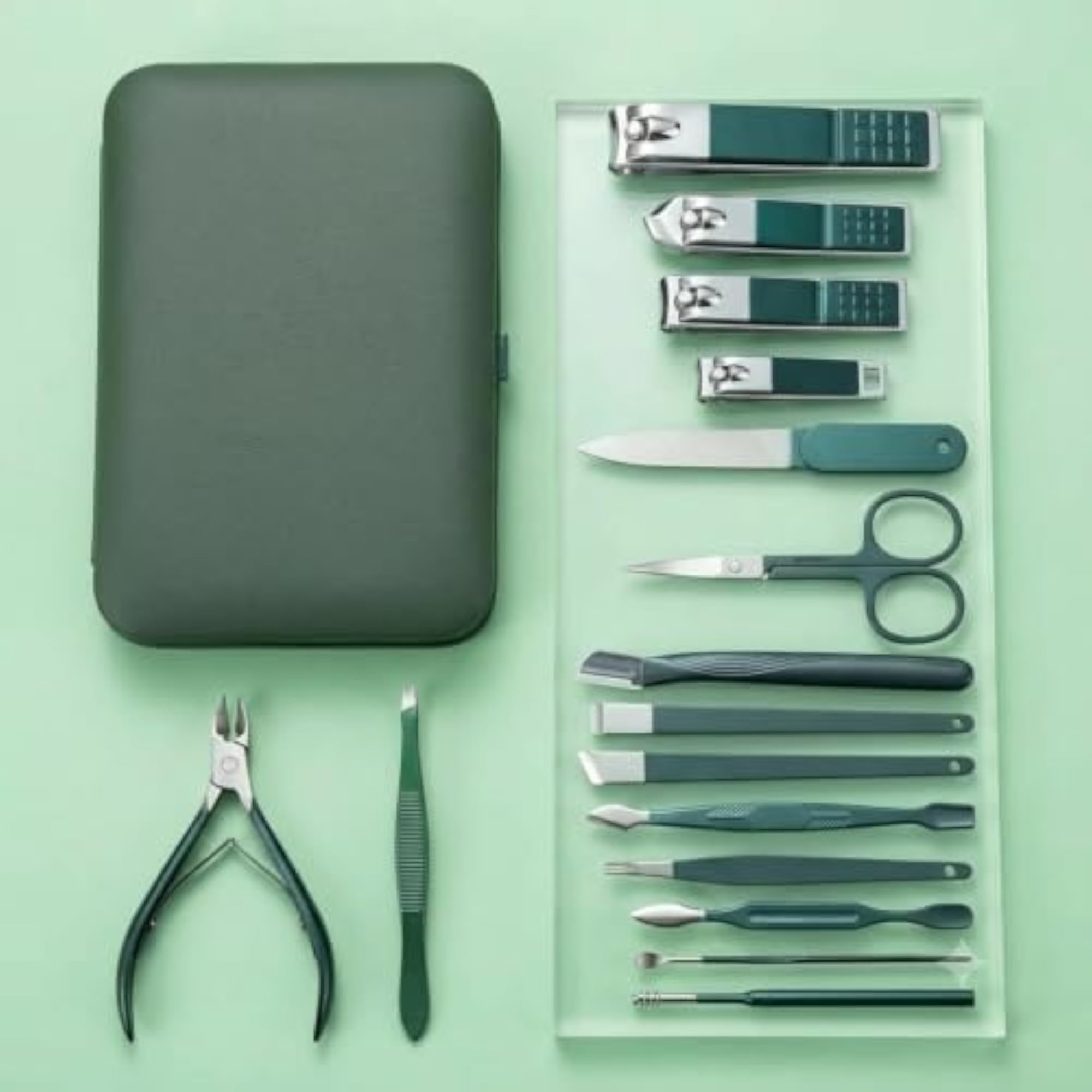 18-Piece Professional Manicure & Pedicure Set, Nail Care Kit