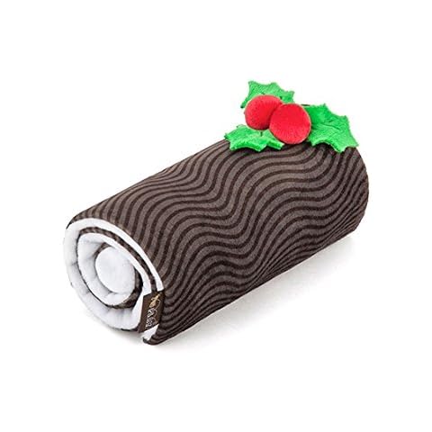 Tasty Bone B078B4WJ8L P.L.A.Y. Pet Lifestyle And You.- Plush Toy for Dogs and Cats. - Yule Log/Christmas Cake Cover