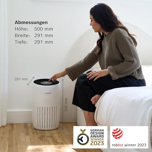 Bosch Air 4000 Luftreiniger - Für Räume bis zu 62,5 m² - Entfernt effizient Schadstoffe - Mit 3-in-1 Luftfilter, Smart Sensor, Automatikmodus, Ruhemodus ( – Bild 6