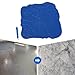 Concrete Stamps Mats Set Concrete Seamless Texturing Skin Mold Concrete Stamping Tools Slate Pattern Stamp Mat PU Blue Floor Cement Stamps Mats with Edge Trimmer (18 * 18 inches)