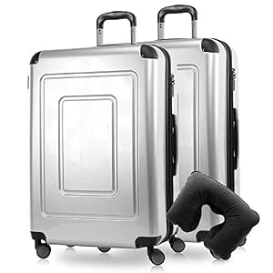 Happy Trolley Lugano trolley met harde schaal, 4 wielen, TSA (S, M & L) + nekkussen