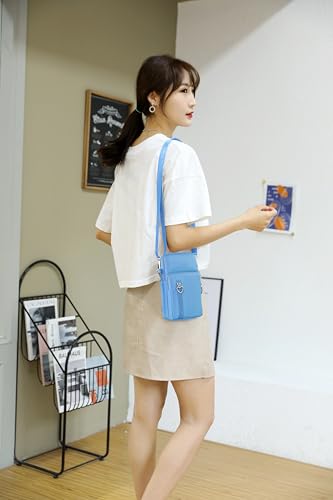 Image of JANKS Small Crossbody Bag for Women - Mini Phone Purses with Crossbody Strap and Wallet - Nylon Arm Bag