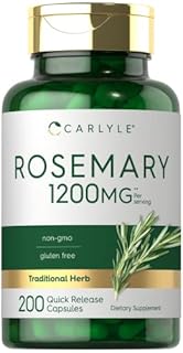 Carlyle Rosemary Capsules | 200 Count | Non-GMO & Gluten Free Extract