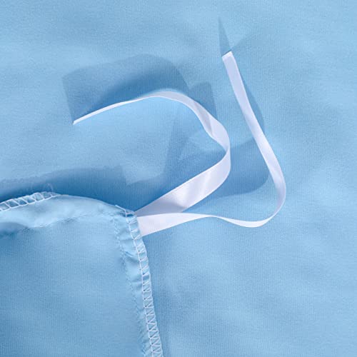 Image of NTBAY King Duvet Cover Set, 1 Duvet Cover and 2 Pillow Shams, Soft Brushed Microfiber Comforter Cover with Zipper Closure, Sky Blue