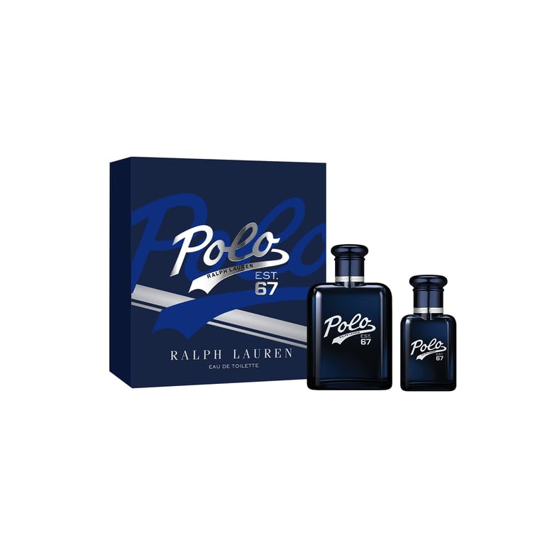 Ralph Lauren - Polo 67 Eau de Toilette - Men's Cologne Set ($200 Value) - Woody & Solar Scent - Full Size, 4.2 Fl Oz & Travel Size, 1.35 Fl Oz
