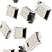 uxcell 10 Pcs Mini USB Type B Male Socket 5-Pin 180 Degree SMT Solder Jack Connector Adapter