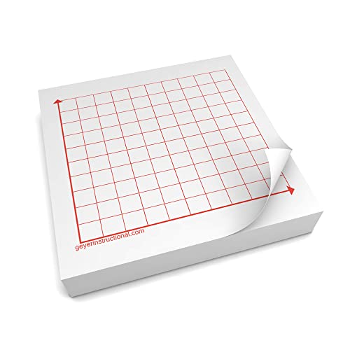 Carrés 1er quadrant 10 x 10 cm finis les graphiques ratés, 400 feuilles de notes à coller