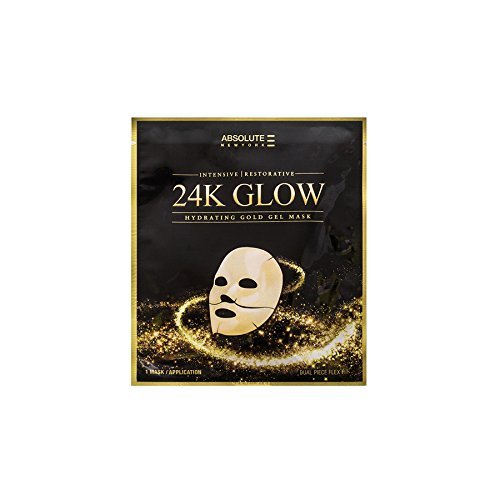 Womens Absolute New York 24K Glow Hydrating Gold Gel Mask ABGM (Buy Two Pcs)
