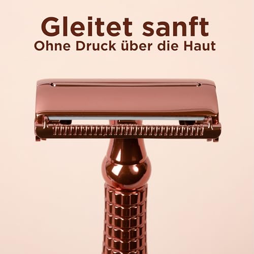 Foto von Wilkinson Sword Intuition Roségold Damenrasierer für die alltägliche Pflege, 1 wiederverwendbarer Rasierer und 10 Klingen