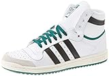 adidas high sleek Vintage Look adidas Herren Top Ten Hi Sneaker, Blanc/Noir/Vert, 42 2/3 EU
