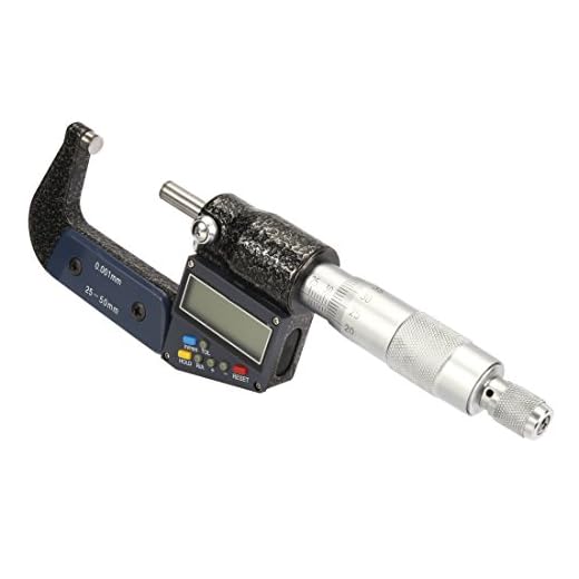 Aexit 1-tums - 2-tums / 25 mm-50 mm Digital Digimatic-mikrometer utanför kalibrering, elektronisk LCD-skärm(1 pouces - 2 pouces /25mm-50mm Micromètre extérieur Digital, affichage LCD électronique