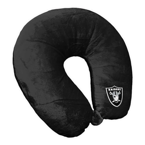 Northwest NFL Las Vegas Raiders Neck Pillow, 12" x 13", Black