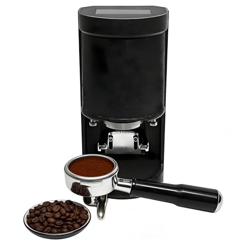 Prensador eléctrico de café de acero inoxidable con base de apisonamiento para cafeterías y uso doméstico