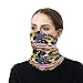 VAFZASC Fashion Polyester Face Scarf Compatible with American Flag Sunflower Cow Print, Balaclava Dust Proof and Windproof Fall Winter UV Protection Neck Gaiter for Outdoor Yoga Hiking