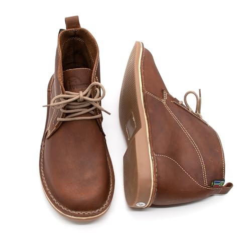 Image of OLD RUGGED Handmade Genuine Leather Vellie Chukka Boots with High Topline (Veld Skoene)