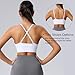 Evercute Women's Sports Bras 3/4 Pack Adjustable Deep V Neck Bras Wireless Spaghetti Strap Criss Cross Padded Seamless Low Support Sexy Everyday Bras