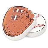 2uds Esponjas con Temática de Béisbol, Esponjas de Pulpa Madera con Diseño Béisbol Guantes Accesorio Cocina Divertido y Original Almohadillas Limpieza Reutilizables para Platos y Cocinas