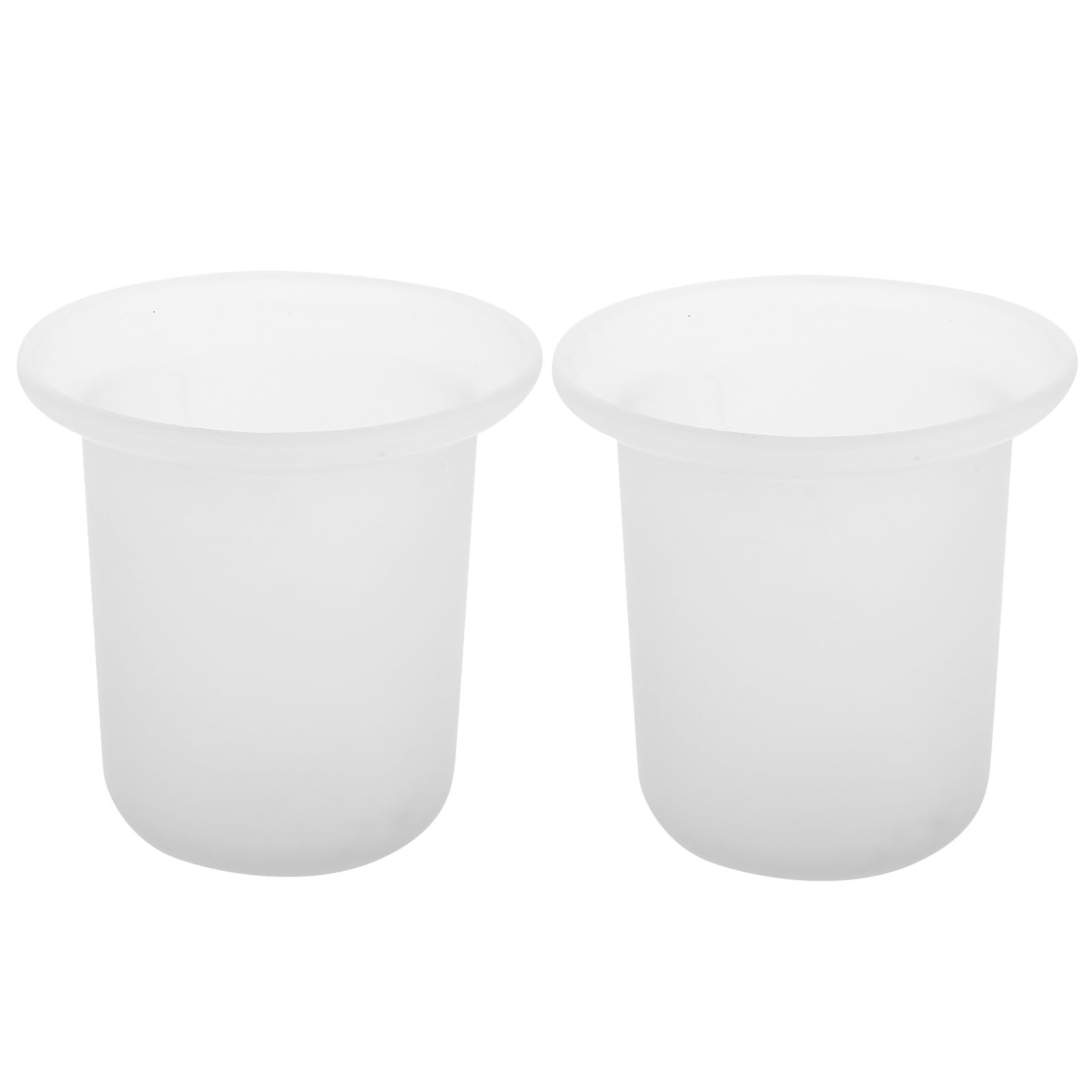 Gobelets de rinçage en verre dépoli et porte-brosse WC BESPORTBLE pour salle de bain