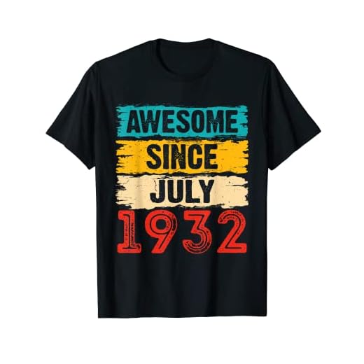 Regalos de 91 años impresionantes desde julio de 1932 91 cumpleaños Camiseta