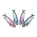 Genuine Fred FISH 'N CLIPS Sardine Bag Clips, Set of 4 Food Storage Clips, Iridescent Finish, Double-Sided, Durable Plastic and Stainless Steel Springs, Fun Kitchen Accessories and Great Gift