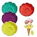 Nankoyal Portaghiaccioli in Silicone Riutilizzabile - 4 Pezzi Supporti Antigoccia per Ghiaccioli | per Bambini Spiaggia Piscina Picnic Scampagnate Viaggi Campeggio Cortile immagine