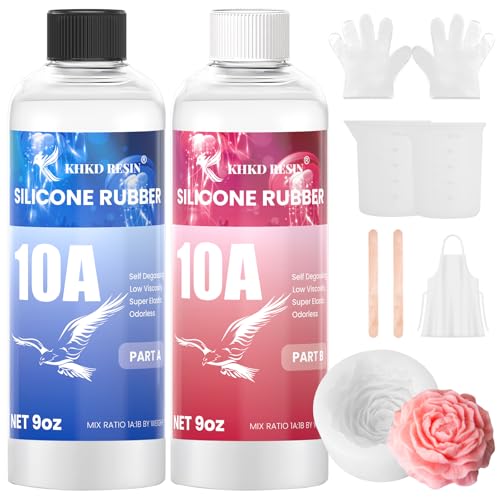 KHKD RESIN Silicone Mold Making Kit 18OZ 10A Liquid Silicone