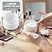 Travel Containers for Creams, Plastic Refillable Mini Lotion Jars with Lids for Toiletries, Leak Proof Small Travel Cream Jars for Face Cosmetic Makeup Beauty Products Sample (50g, 4Pack, Black White)