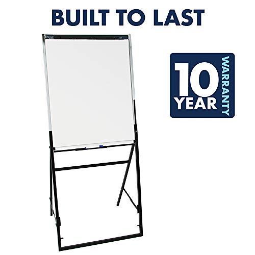 Quartet Futura Easel, Whiteboard/Flipchart, 24 X 36 Inches, Black Frame (351900) #TOP3