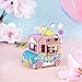 Rolife Dream Hand Crank Music Box with Inner Machine-3D Wooden Puzzle DIY Assemble Toys-Creative Gift for Christmas/Birthday/Valentine's Day for Kids Children Girl Friends (Ice Cream Car)