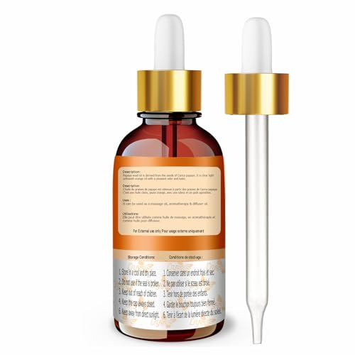 Image of Crysalis Papaya Seed Oil 50 ml (1.69 fl oz) - Lightweight Fruit Oil for Skincare, Serums & DIY Formulations