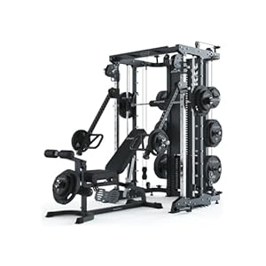KSK Multipresse Set | OUTPERFORM | Set aus KSK Multipresse inklusive Jammer Arms und Leg Press & X-Bench Hantelbank mit Optionen für Arm- und Beintraining | 2 x 90 kg Weight Stack